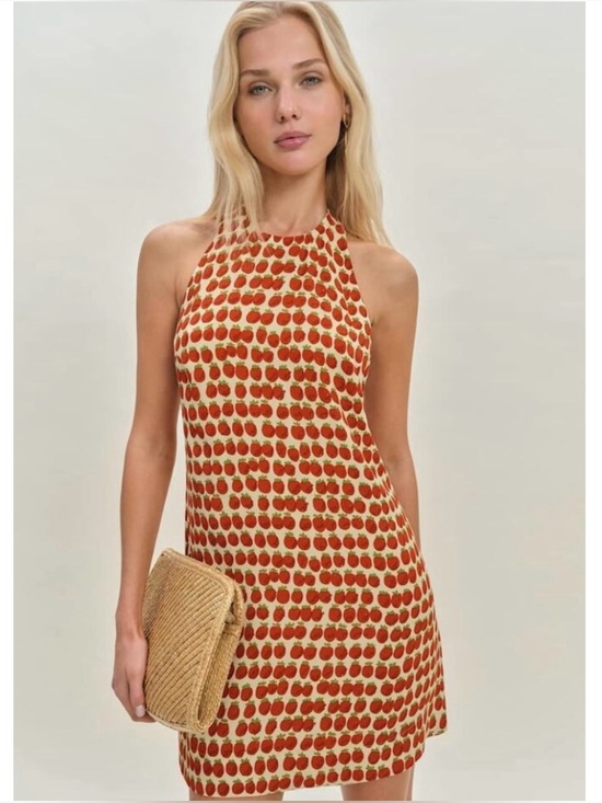 Reformation Dresses & Skirts - Reformation Avielle Halter Mini Dress 0 Tomato